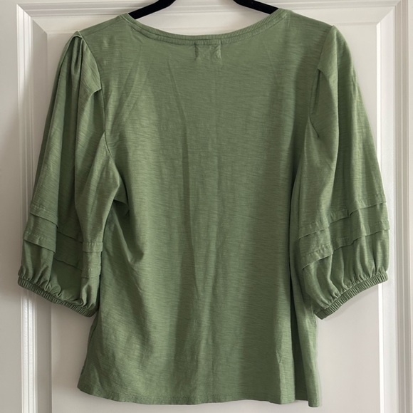 Nation LTD‎ Nigella Tee - Sage Green, Pima Cotton - Picture 5 of 9